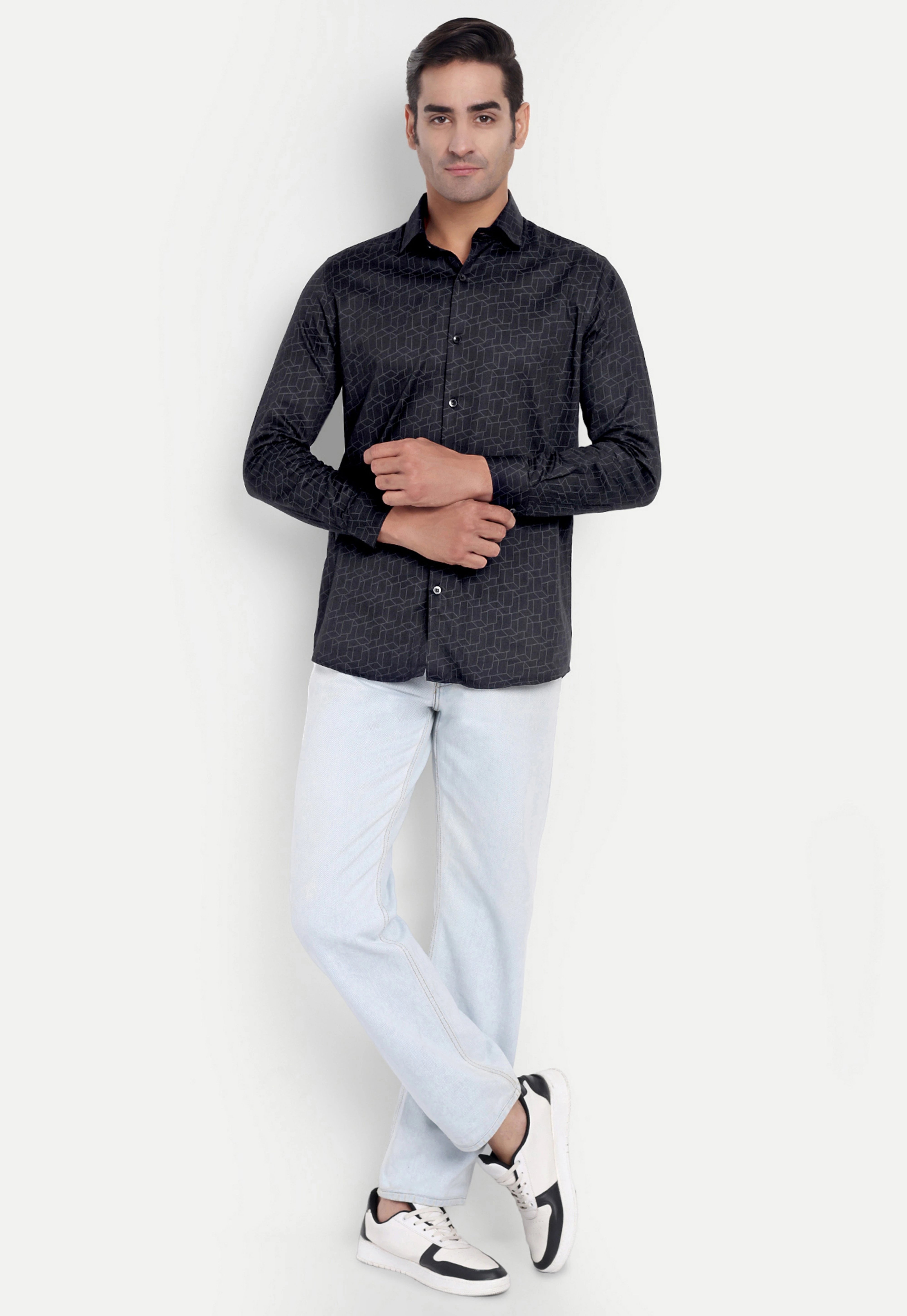 Shadow Hex Full Sleeve Shirt